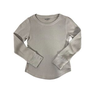 Old Navy Girl’s Light Gray Long Sleeve Thermal Top
